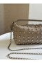 Stylish Mini Size Women's Hand and Shoulder Bag with Trok Detail and Chain Strap - 4