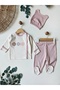 100% Cotton 0-3 Months Newborn Baby Girl Hospital Release Set of 3 - 2
