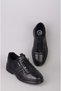 Dr. Jell's 6K3121 Genuine Leather Anatomical Men's Shoes Black