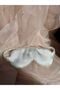 Off-White Satin Sleeping Set 4-Piece Eye Patch/Sleep Mask Buckle Bandana Storage Bag - 5