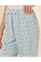 Women's Light Blue Printed Floral Pajama Bottoms - 4