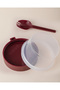 Alice Snack Container with Spoon - Plum - 400 ml - 4