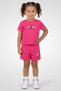 Toddlers Girl 2 Pieces Brand Logo T-Shirt And Shorts Set, Fuchsia