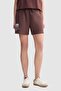 Ecko Red Sadie Loose Fit Double Pocket Printed 3 Cotton Women's Brown Shorts