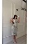 White Cap Sleeve Polka Dot Dress - 2