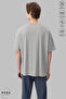 Unisex Crew Neck Sun Moon Printed Cotton Oversize Short Sleeve T-Shirt - 4