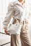 Women's Hand and Shoulder Bag with Zipper, Mini Wallet, Accessory, Daily Stylish Handbag - 2