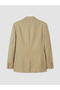 Beige Slim Fit Men's Blazer Jacket - 5
