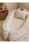 Linen Babynest Newborn Bed Natural Raw Cloth Fabric Organic Baby Nest Baby Bed Mother's Side Bed - 2