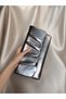 Women's Metallic Platinum Envelope Model Design Portfolio Clutch Special Occasion Bag
