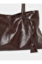 Solid Shoulder Bag with Loop Charm - 3