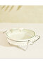 White Round Food Warmer with Stand - 3