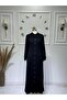 Women's New Season Ayrobin Fabric Buttoned Dress with Elastic Sleeves
