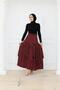 Elastic Waist, Ruffle Detailed, Lined Premium Skirt - 8