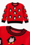 Penguin Patterned Girls' Sweater 23212 - 6