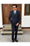 Men's Premium Black Double-Breasted Suit – Italian Cut Double-Breasted Classic Elegance - 3