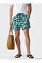 Vizyon New Season Short Length Patterned Men's Swim Shorts