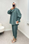 Hakim Collar Buttoned Double Suit - 3