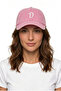 Letter D Powder Embroidered Washable Vintage Unisex Hat
