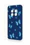 Realme 12 4g Compatible Blue Butterfly Pattern Silicone Case - 4