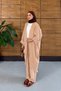 Women's Floral Embroidered Bat Sleeve Linen Set - 2