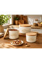 3-Piece Retro Design Storage Container Set with Lids, Bamboo Lid, Mica Food Storage Container, Bpa-Free, Silicone Seal Storage Box - 4