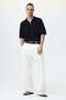 Relaxed Fit Hole-knit polo shirt