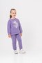 3 İp Grow Together Lets Shine Like the Sun Printed Girls' Top and Bottom Tracksuit Set - 4