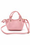 Cherry Women's Pink Hand and Shoulder Bag with Cherry Charm Accessory - 3