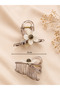 Transparent Cream Daisy Clasp Buckle 8 cm 1 Piece - 2