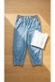 Plus Size Elastic Waist Pocketed Lycra Denim Mom Cut Women's Trousers - 2