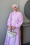 Ivana Guipure Detailed Dress Pink - 2