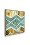 Bohemian Gold Geometric Wall Art | Framed Canvas Print with Gold Foil Embossed | Luxury Modern Decor for Living Room, Bedroom, Office & Gift - 3