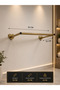 Modern Gold 50 cm Wall Mounted Metal Towel Holder Bathroom Organizer Decorative Towel Holder - 3