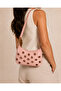Bella Pink Women's Hand and Shoulder Bag with Eyelet Detail - 6