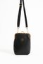 Viatox Vs 1433 Women's Scholarship Gold Accessory Adjustable Cross Strap Faux Leather Shoulder and Crossbody Bag Black - 3