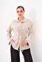 Modal Woven Shirt with Back Belt Fastening and Front Buckle Detail - 7