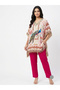Peacock Beaded Kaftan & Trouser Set - 2