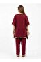 Wine Red Festive Kaftan Co-Ord Set - 3