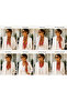 Satin Lycra Patterned 70Cm*70Cm Scarf - 4