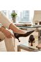 Stylish Thin Heel 5.5 cm Neolite Sole Leather Patterned Classic Shoes with Pointed Toe and Buckle Accessories - 8