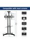 Mobile TV Stand Rolling TV Cart,Floor TV Stand Trolley for 32” to 70” LCD LED Flat Curved Screen - 5