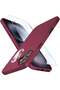 Ultra-Thin Matte Wine Red iPhone 16 Case – Enhanced Lens & Screen Protectors, Shockproof & Anti-Scratch