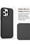 (for iPhone 14 Pro) - European Nappa Leather Case - Smoothen and Soften Over Time - Compatible with Magsafe - Black - 3