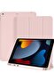 iPad 10.2 Case (9th/8th/7th Gen) Auto Wake/Sleep, Pencil Holder, Slim TPU, Trifold Stand - Pink
