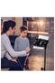 Tripod Stand Tablet Holder: Adjustable Height Foldable Phone Tripod for 4.7-12.9 Inch Devices - 2