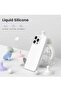 Premium Soft Liquid Silicone Case for iPhone 16 Pro – Silky and Soft Touch Series Full-Body Protective Bumper (White) - 3