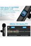 2 PCS Professional Wireless Lavalier Microphone for iPhone iPad only, Cordless Bluetooth Lapel Microphone for YouTube/Facebook Live Stream, TikTok Vlog - 3