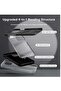5 in 1 Case for iPhone 14 Plus with 2 Screen + 2 Camera Protectors, Liquid Silicone Shockproof Black - 2