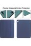for New iPad Air 4th Generation 2020 Case, for New iPad Air 4 10.9 Inch 2020 Case with Pencil Holder, Smart Trifold Stand Cover Case,Auto Sleep/Wake, Navy - 3